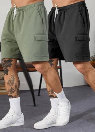 5️⃣0️⃣0️&lt;unk&gt; грн мужские шорты с накладными карманами карманами
