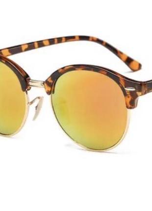 Очки окуляры солнцезащитные сонцезахисні лео леопардові леопард чорні черні стиль zara тренд