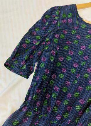 Легкое платье в горошек5 фото