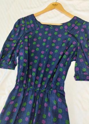 Легкое платье в горошек4 фото