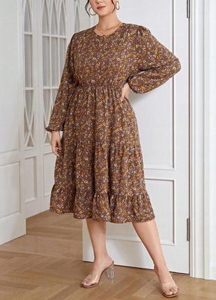 Сукня офісна класична квітковий принт, 1500+ відгуків, єдиний екземпляр