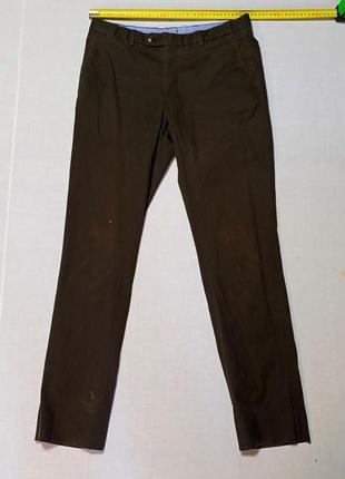 Брюки чинос коричневые massimo dutti made in portugal size 34 на рост 180см одевались несколько раз