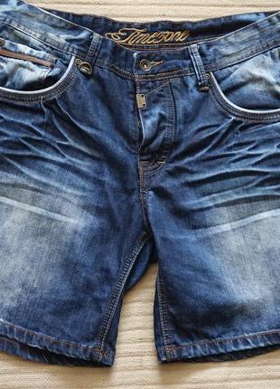 Отличные джинсовые шорты с выбеленностями и потертостями timezone германия 31 р.
