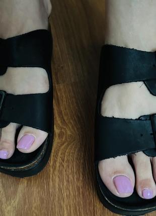 Ортопедичні шкіряні сандалі topshop