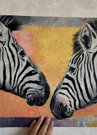 Картина (живопис) «зебри» 🦓🦓