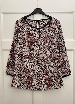 Дизайнерская блуза laura ashley с интересным принтом