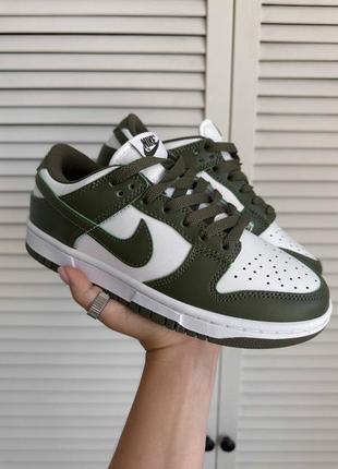 Кросівки nike sb dunk low medium olive