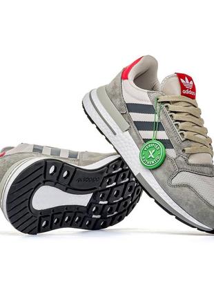 Кроссовки adidas zx 500 grey1 фото