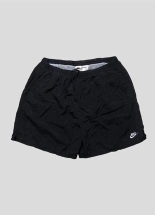 Nike vintage винтажные нейлоновые легкие черные шорты реп дрел