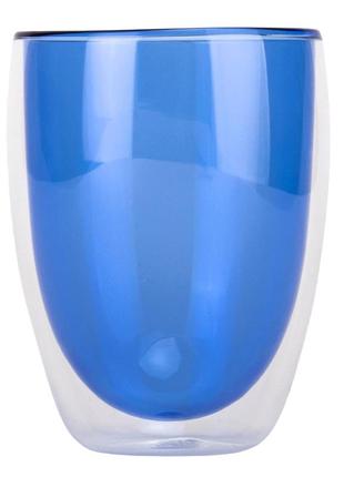 Склянка з подвійними стінками та ручкою "калейдоскоп", 330 мл * рандомний вибір дизайну