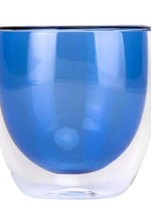 Склянка з подвійними стінками та ручкою "калейдоскоп", 220 мл * рандомний вибір дизайну