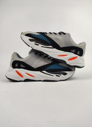 Мужские кроссовки adidas yeezy boost 700 gray black white