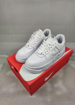 Кросівки жіночі підліткові nike air force 1 pixel white