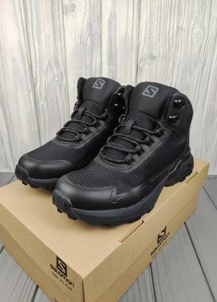 Кросівки чоловічі salomon gore-tex high winter black