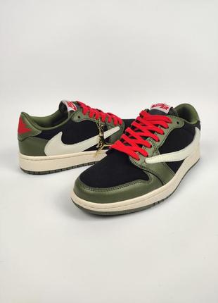 Кроссовки nike jordan 1 retro low og sp travis scott mocha