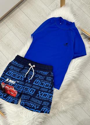 Набор для плавания на мальчика, кофта с защитой от солнца, пляжные шорты