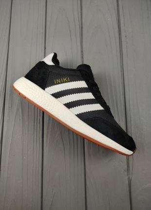 Кроссовки adidas iniki thermo black white