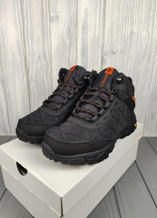 Кроссовки меррелл merrell moab 3 mid black orange