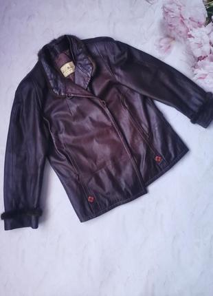 Курточка куртка кожа ягненок, италия с норочкой1 фото