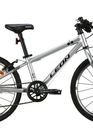 Велосипед алюміній 20 leon go 7 speed vbr рама-10" сірий з чорним 2024