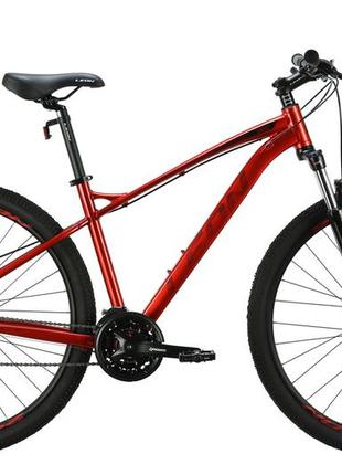 Велосипед алюміній 29" leon tn-90 am hydraulic lock out dd рама-18" червоний з чорним 2024
