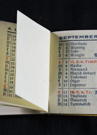Карманный календарик 1937 г4 фото