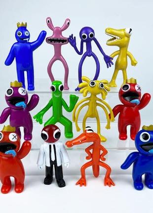 Игровой набор фигурки игрушки радужный друг 12 шт роблокс rainbow friends