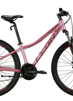Велосипед алюміній 26" leon super junior am dd рама-13" рожевий з чорним (матовий) 2024