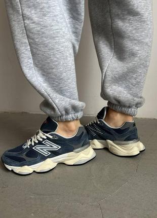 Жіночі кросівки new balance 9060 blue нью беланс синього кольору