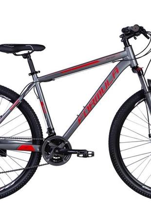 Велосипед алюміній 29" formula motion am dd рама-17" сіро-червоний (матовий) 2024