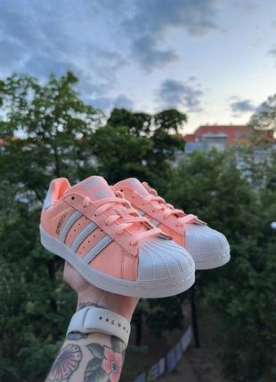 Оригинальные adidas superstar розовые