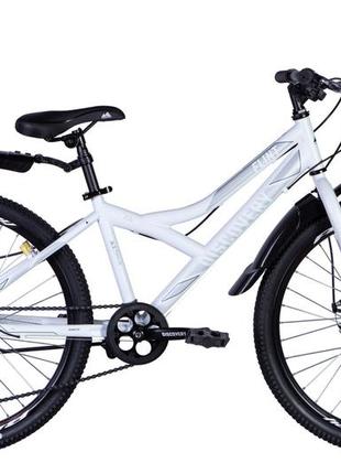 Велосипед сталь 24" discovery flint dd рама-13" білий (матовий) з крилом pl 2024