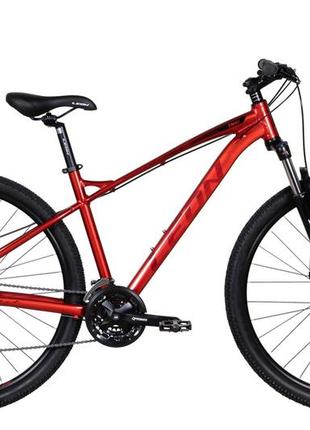 Велосипед al 29" leon tn-90 am hydraulic lock out dd рама-20" червоний з чорним 2022