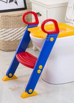 Дитяче сидіння на унітаз зі сходинкою і ручками keter toilet trainer10 фото