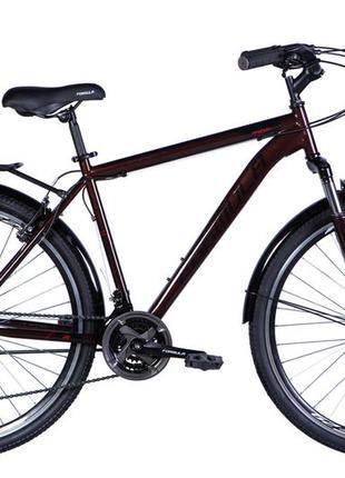 Велосипед сталь 28 formula magnum am vbr рама-20,5" коричневий з багажником задн st з крылом st 2024