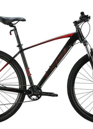 Велосипед алюміній 29" leon tn-70 am hydraulic lock out hdd рама-19" чорний з червоним (матовий) 2024