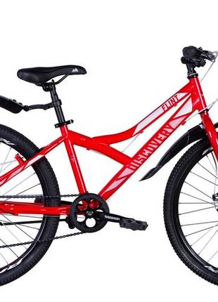 Велосипед сталь 24" discovery flint dd рама-13" червоний з крилом pl 2024