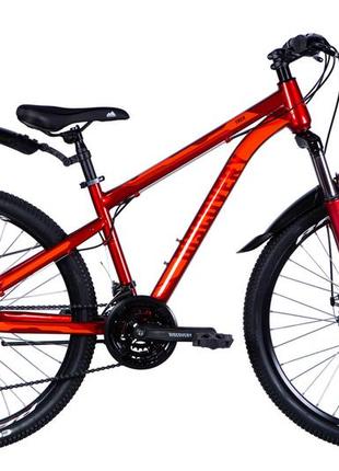 Велосипед сталь 26 discovery trek am dd рама-15" червоний з крилом pl 2024