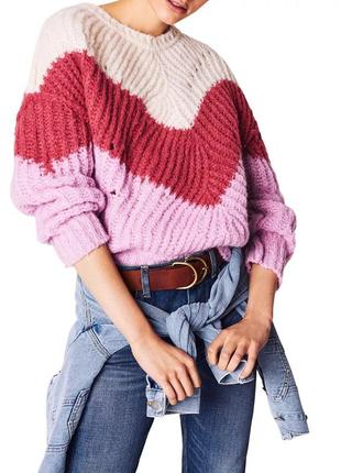 Красивый свитер крупной вязки свободного кроя от французского бренда ba&sh.4 фото
