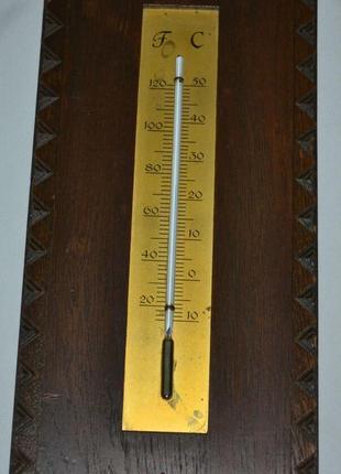 Настенный старинный барометр,термометр3 фото