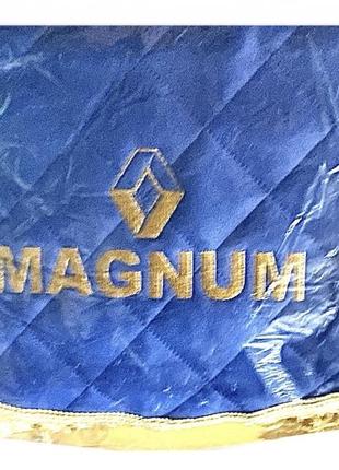 Шторы в кабину рено renault magnum экокожа лобовое стекло-1 и боковые-2 цвет синий