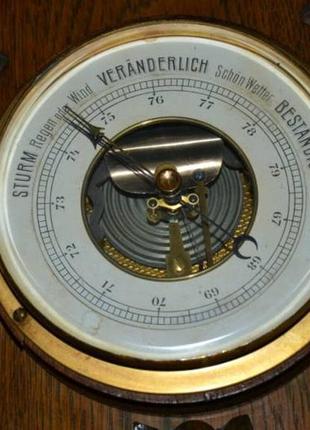 Настенный барометр-термометр.4 фото