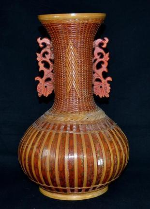 Плетеная ваза