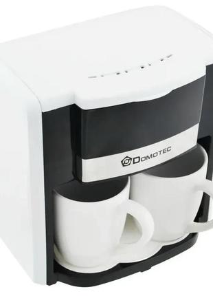 Кофеварка domotec ms0706 белая