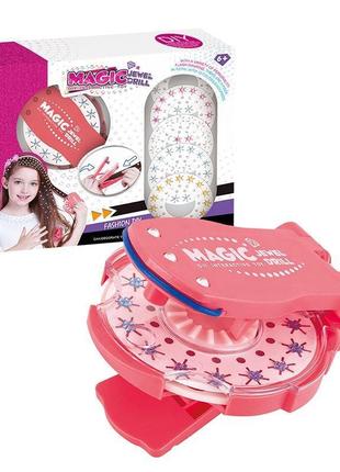 Magic jewel drill diy інтерактивна зачіска для дівчаток краса play set toy braider kits make up girl