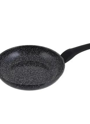 Сковорода unique un-5132 18 см граніт темний  ⁇  сковорідка з антипригарним покриттям