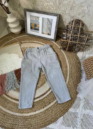 Джинсы джинсовые брюки zara на мальчика 2-3 года 92-98 см