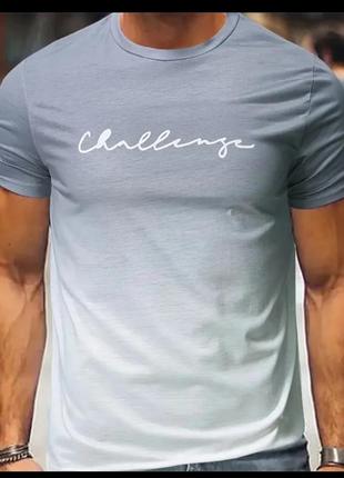 Класна градієнтова футболка для чоловіків великий розмір