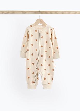 Ромпер / человечек без ножек на молнии 3-6 мес.
