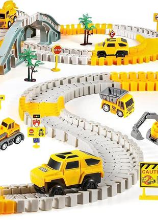 Сток набор игрушек строительных автомобилей